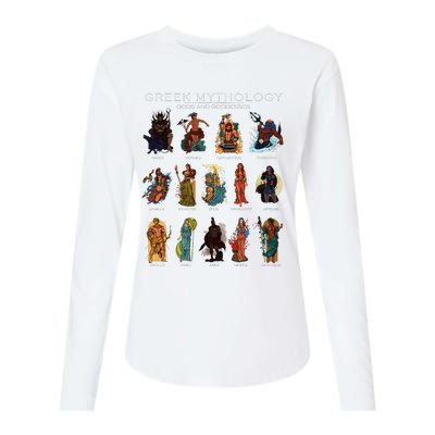 Gods Of Greek Mythology Womens Cotton Relaxed Long Sleeve T-Shirt