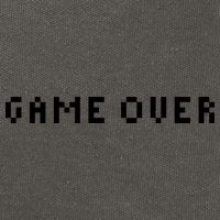 Game Over, Gamer Gift, Funny Gamer, Gamer Christmas Gift, Gamer, Video Game, Gaming 3 Cotton Canvas Backpack