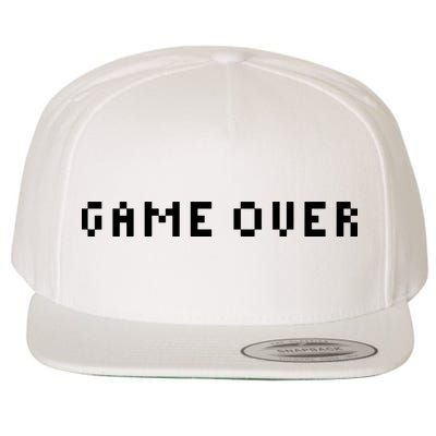 Game Over, Gamer Gift, Funny Gamer, Gamer Christmas Gift, Gamer, Video Game, Gaming 3 Wool Snapback Cap