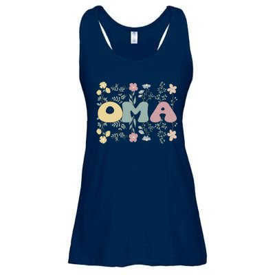 Groovy Oma Grandmother Flowers Oma Grandma Ladies Essential Flowy Tank