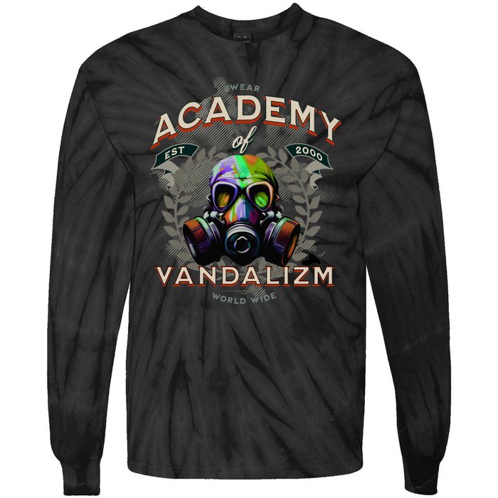 Graduate Of Graffiti: Academy Of Vandalism Tie-Dye Long Sleeve Shirt