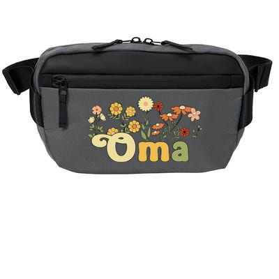 Groovy Oma Grandmother Flowers Oma Grandma Crossbody Pack