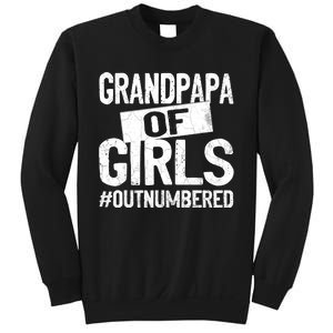 Grandpa Of Girls Outnumbered Funny Fathers Day Sweatshirt