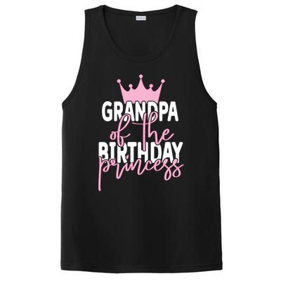 Grandpa Of He Birthday Princess Girls Bday Party PosiCharge Competitor Tank