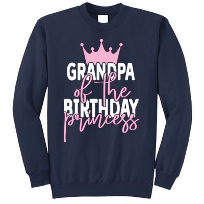 Grandpa Of He Birthday Princess Girls Bday Party Sweatshirt