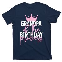 Grandpa Of He Birthday Princess Girls Bday Party T-Shirt