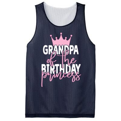 Grandpa Of He Birthday Princess Girls Bday Party Mesh Reversible Basketball Jersey Tank