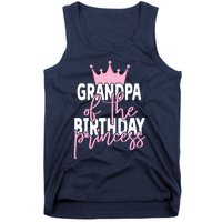 Grandpa Of He Birthday Princess Girls Bday Party Tank Top