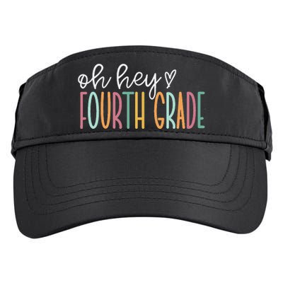 Groovy Oh Hey Fourth Grade Cute 4th Grade Team Adult Drive Performance Visor