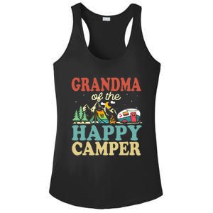 Grandma Of Happy Camper First Birthday Camping Family Ladies PosiCharge Competitor Racerback Tank