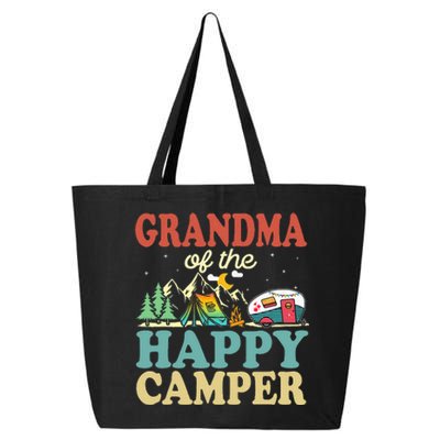 Grandma Of Happy Camper First Birthday Camping Family 25L Jumbo Tote