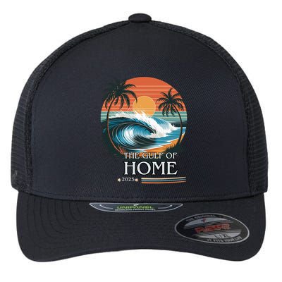 Gulf Of Home 2025 American Flag Flexfit Unipanel Trucker Cap
