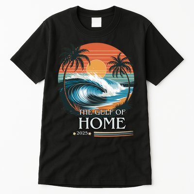 Gulf Of Home 2025 American Flag Tall T-Shirt