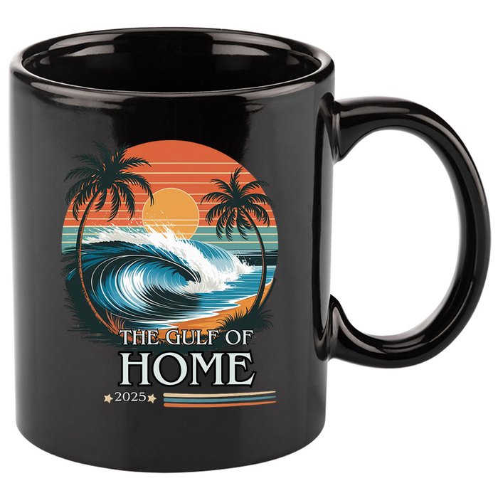 Gulf Of Home 2025 American Flag 11oz C Handle Ceramic Mug