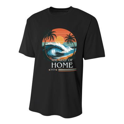 Gulf Of Home 2025 American Flag Youth Performance Sprint T-Shirt