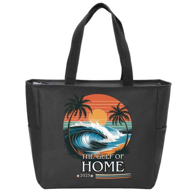 Gulf Of Home 2025 American Flag Zip Tote Bag