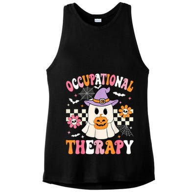 Groovy Ot Halloween Occupational Therapy Halloween Ot Ghost Ladies PosiCharge Tri-Blend Wicking Tank