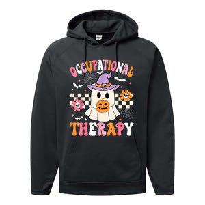 Groovy Ot Halloween Occupational Therapy Halloween Ot Ghost Performance Fleece Hoodie