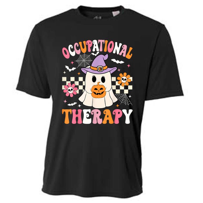 Groovy Ot Halloween Occupational Therapy Halloween Ot Ghost Cooling Performance Crew T-Shirt