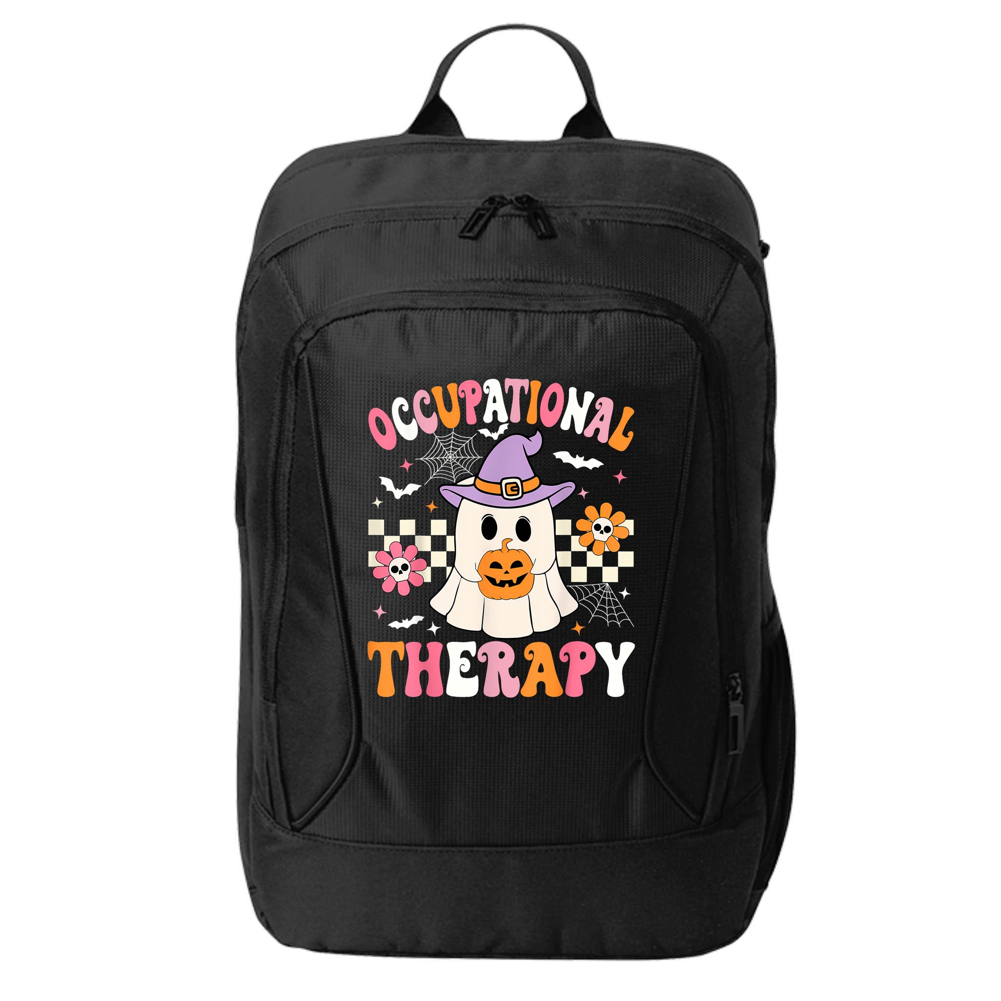 Groovy Ot Halloween Occupational Therapy Halloween Ot Ghost City Backpack