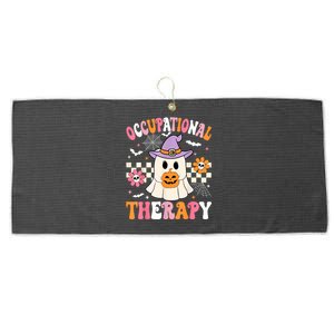 Groovy Ot Halloween Occupational Therapy Halloween Ot Ghost Large Microfiber Waffle Golf Towel