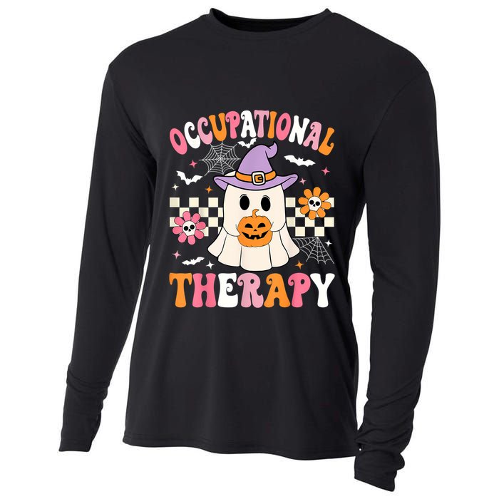Groovy Ot Halloween Occupational Therapy Halloween Ot Ghost Cooling Performance Long Sleeve Crew