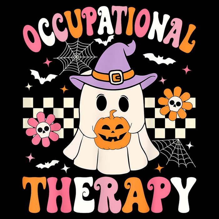 Groovy Ot Halloween Occupational Therapy Halloween Ot Ghost Cooling Performance Long Sleeve Crew