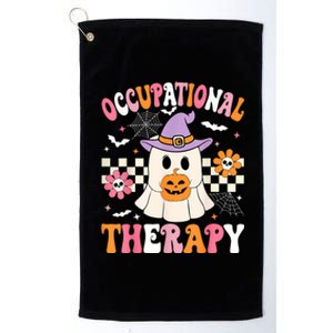 Groovy Ot Halloween Occupational Therapy Halloween Ot Ghost Platinum Collection Golf Towel