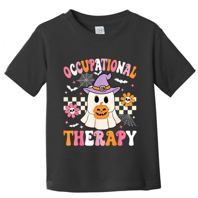 Groovy Ot Halloween Occupational Therapy Halloween Ot Ghost Toddler T-Shirt