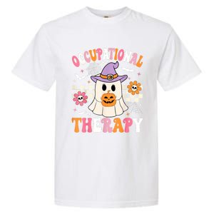 Groovy Ot Halloween Occupational Therapy Halloween Ot Ghost Garment-Dyed Heavyweight T-Shirt