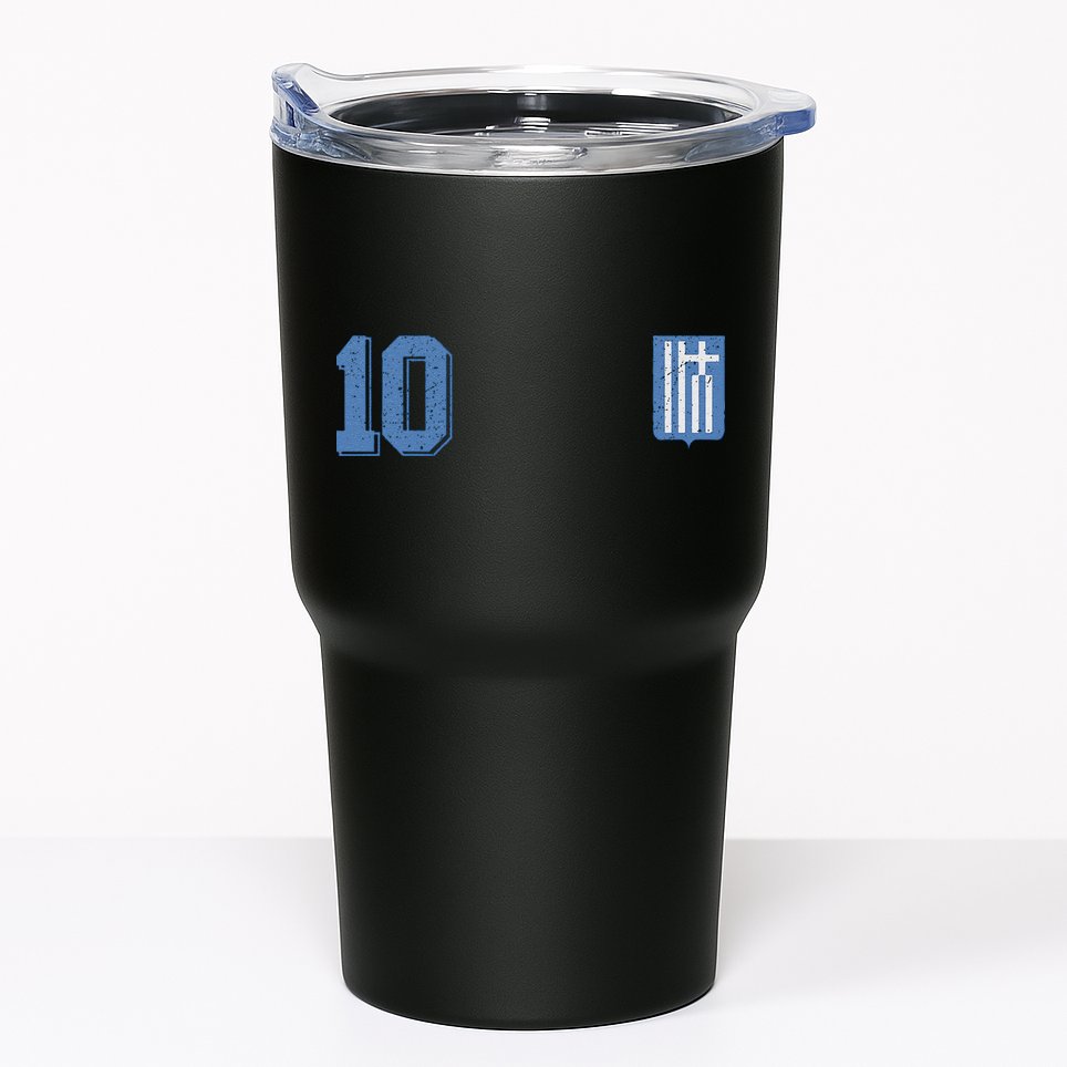 Greece Or Hellas Design In Football Soccer Style Tumbler