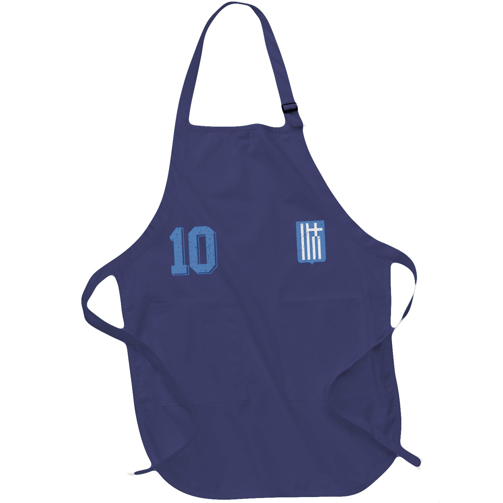 Greece Or Hellas Design In Football Soccer Style Apron