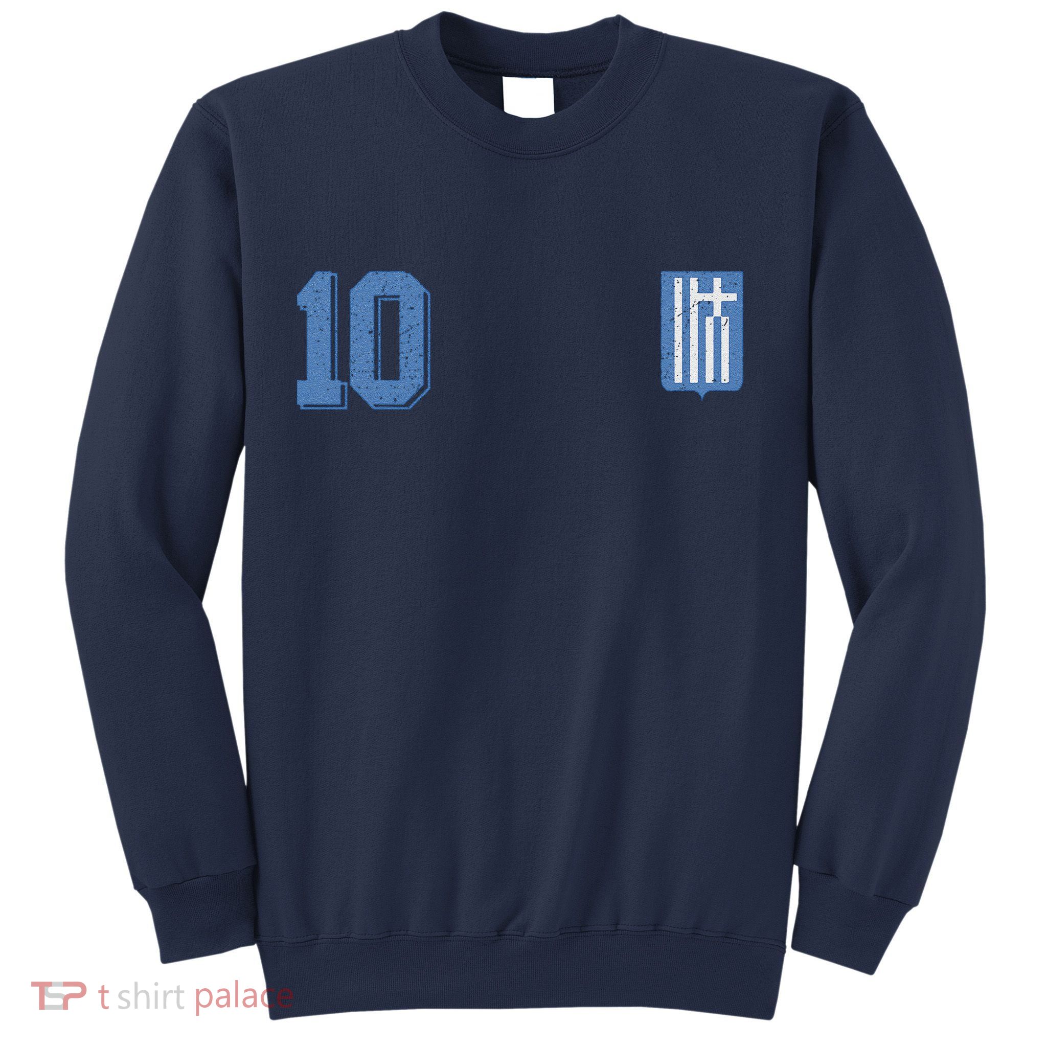 Greece Or Hellas Design In Football Soccer Style Sweatshirt