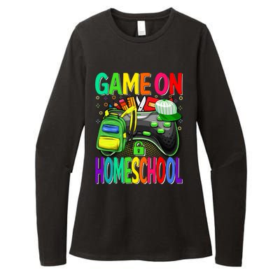 Game On Homeschool Back To School Homeschool Level Unlocked Meaningful Gift Womens CVC Long Sleeve Shirt