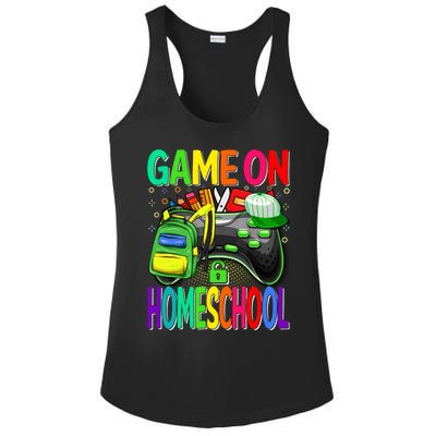 Game On Homeschool Back To School Homeschool Level Unlocked Meaningful Gift Ladies PosiCharge Competitor Racerback Tank