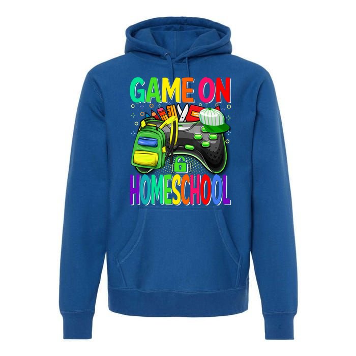 Game On Homeschool Back To School Homeschool Level Unlocked Meaningful Gift Premium Hoodie