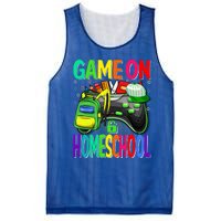 Game On Homeschool Back To School Homeschool Level Unlocked Meaningful Gift Mesh Reversible Basketball Jersey Tank