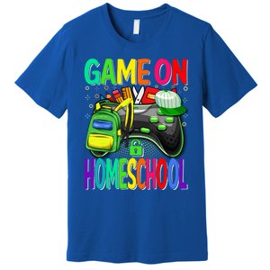 Game On Homeschool Back To School Homeschool Level Unlocked Meaningful Gift Premium T-Shirt