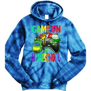 Game On Homeschool Back To School Homeschool Level Unlocked Meaningful Gift Tie Dye Hoodie