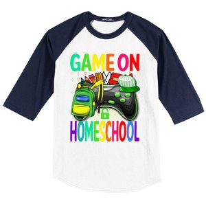 Game On Homeschool Back To School Homeschool Level Unlocked Meaningful Gift Baseball Sleeve Shirt