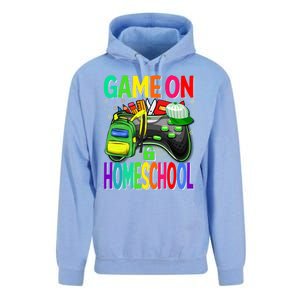 Game On Homeschool Back To School Homeschool Level Unlocked Meaningful Gift Unisex Surf Hoodie