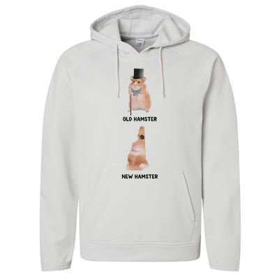 Gotfunny Old Hamster New Hamster Performance Fleece Hoodie