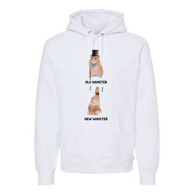 Gotfunny Old Hamster New Hamster Premium Hoodie