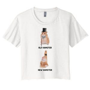 Gotfunny Old Hamster New Hamster Women's Crop Top Tee