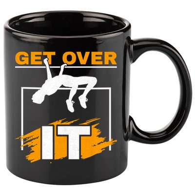 Get Over It High Jumpers Track And Field High Jump 11oz C Handle Ceramic Mug