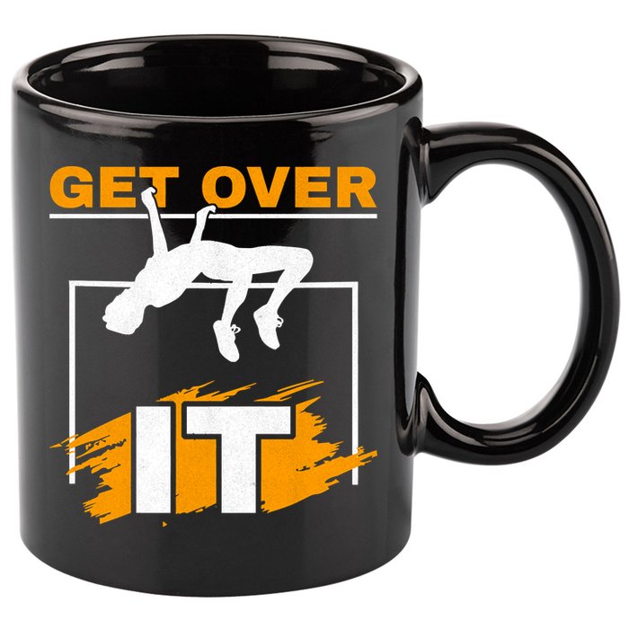 Get Over It High Jumpers Track And Field High Jump 11oz C Handle Ceramic Mug