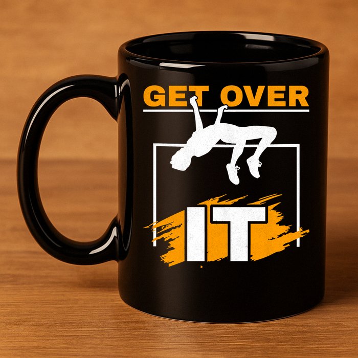 Get Over It High Jumpers Track And Field High Jump 11oz C Handle Ceramic Mug