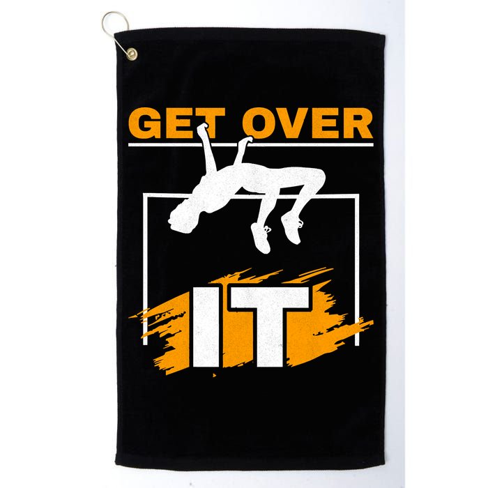 Get Over It High Jumpers Track And Field High Jump Golf Towel