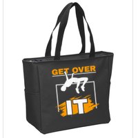 Get Over It High Jumpers Track And Field High Jump Zip Tote Bag