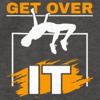 Get Over It High Jumpers Track And Field High Jump Vector Backpack